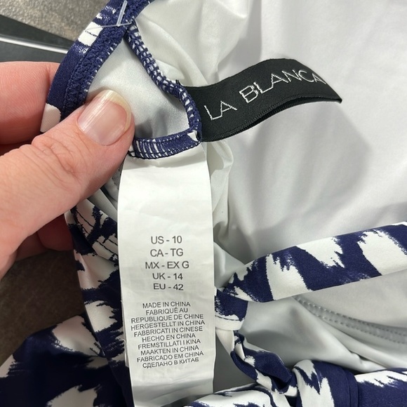 NWT La Blanca Changing Tides High-Neck Keyhole One Piece - Picture 10 of 11